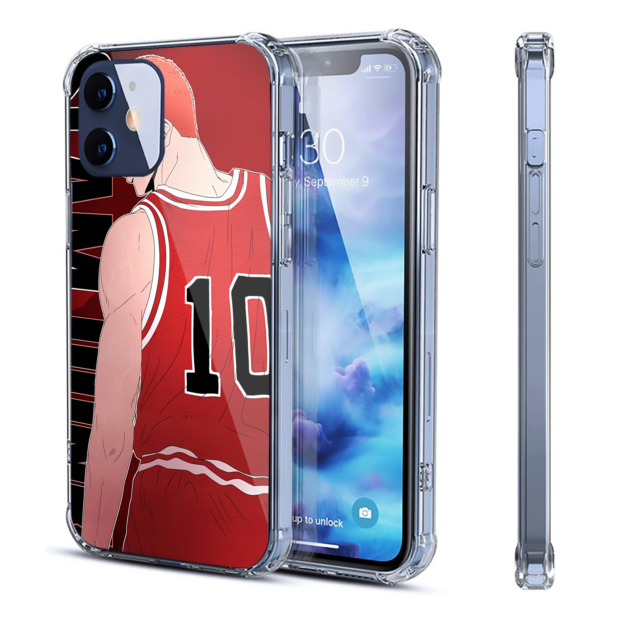 （画像用） SLAM DUNK／スラムダンク 【iPhone 12シリーズ対応】透明スマホケース（クリアソフトケース）